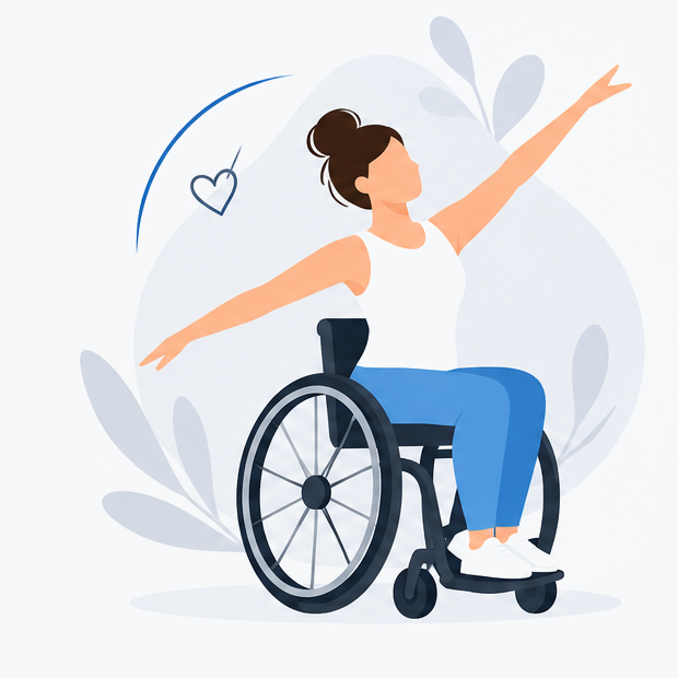 Femme en fauteuil roulant